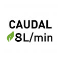 Caudal 8l/min