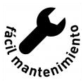 Fácil y simple mantenimiento