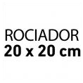 Dispone de rociador con medidas 20 x 20 cm
