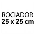 Dispone de rociador con medidas 25 x 25 cm